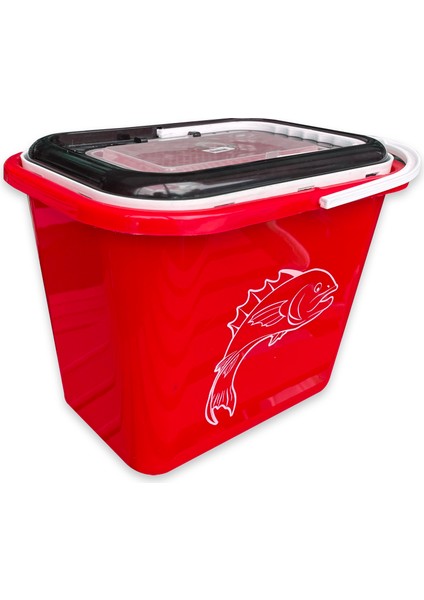 Fishack Süzgeçli Balıkçı Kovası 15 Lt Kırmızı Kod 179 fırsatları