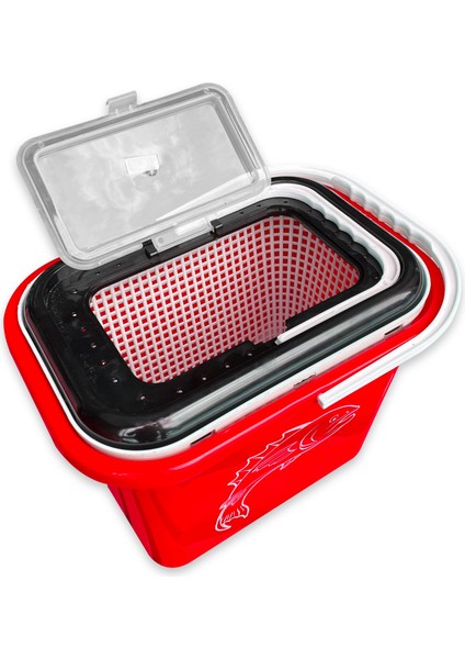 Fishack Süzgeçli Balıkçı Kovası 15 Lt Kırmızı Kod 179 indirimleri