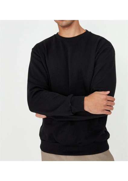 Regular Normal Kesim Içi Polar/sıcak Tutan Sweatshirt