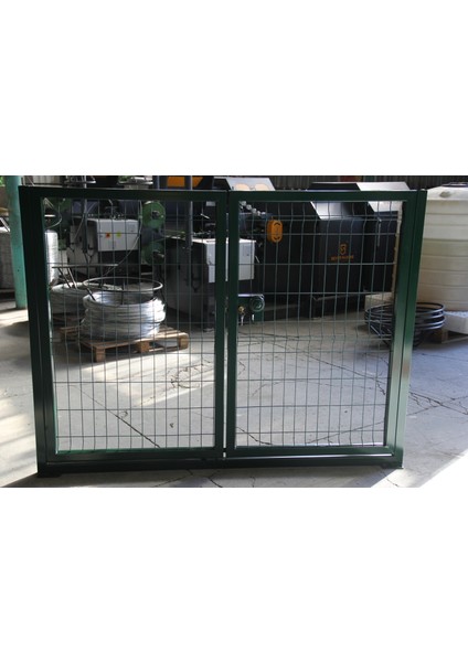 Bahçe Kapısı - Panel Çit Tel Kapısı -Çift- Kanatlı Kapı Yeşil-) -150CM Yüksekliği x 200 cm Uzunluk fiyatları