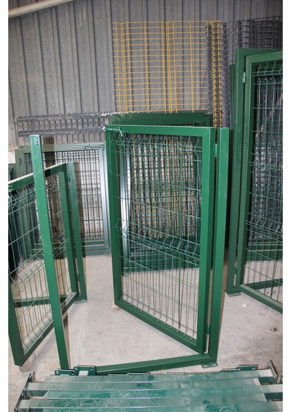 Bahçe Kapısı Panel Çit Tel Kapısı Kanatlı Kapı Yeşil 150 cm Yüksekligi x 100 cm Eni fiyatları