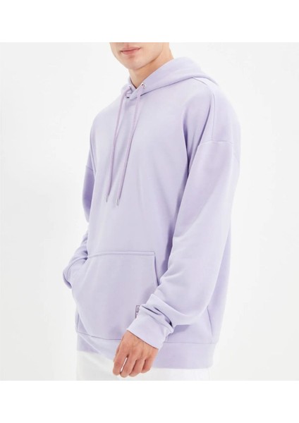 Oversize Geniş Kesim Kapüşonlu Içi Polar/sıcak Tutan Sweatshirt