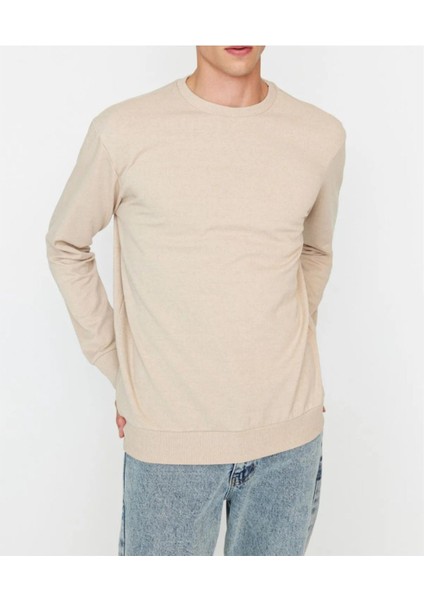 Regular Normal Kesim Içi Polar/sıcak Tutan Sweatshirt