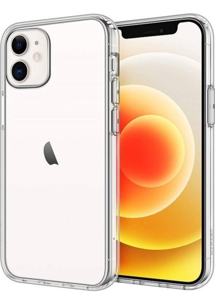Apple iPhone 12(6.1'') Premium Silikon Kılıf Şeffaf