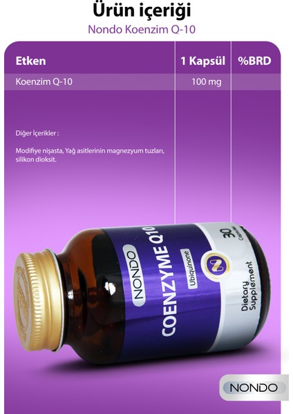 Coenzym Koenzim Q10 30 Kapsül