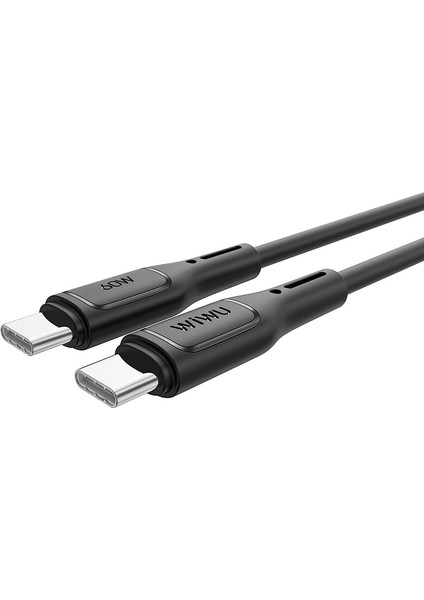 Type-C To Type-C Pd Şarj Kablo WI-C043E Starlink Serisi Hızlı Şarj Özellikli 60W 1m Siyah