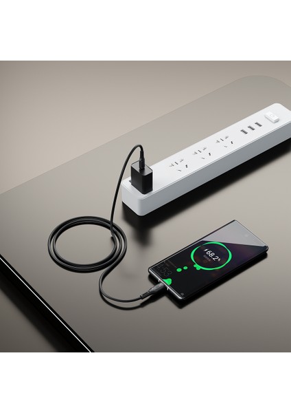 Type-C To Type-C Pd Şarj Kablo WI-C043E Starlink Serisi Hızlı Şarj Özellikli 60W 1m Siyah