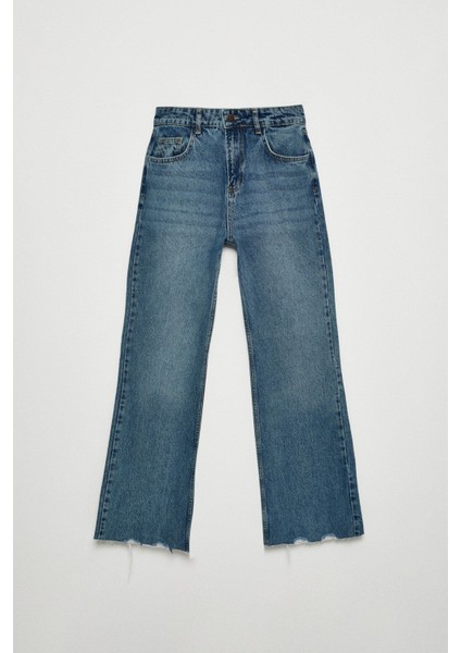 COCHEM Kadın Organik Pamuk İç Göstermeyen Astarlı Mavi Jeans