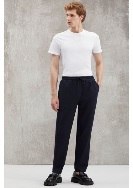 Blaz Erkek Dokuma Beli Lastikli Slim Fit Kesimli Kordonlu Cepli Lacivert Pantolon fiyatları