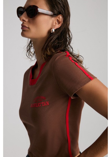 Arıanwen %100 Polyester Kadın Kahverengi T-Shirt fiyatları