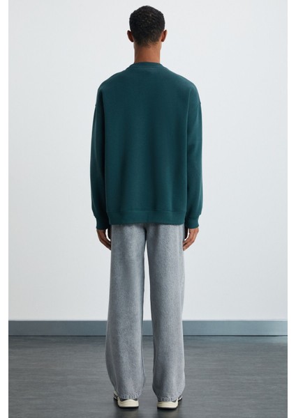 Hat Erkek Yumuşacık Yeşil Sweatshirt