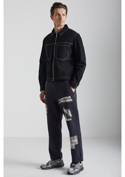 Iakob Erkek Yumuşak Kumaşlı Baskı Detaylı Regular 3 Iplik Organik Pamuklu Antrasit Eşofman Altı fırsatları