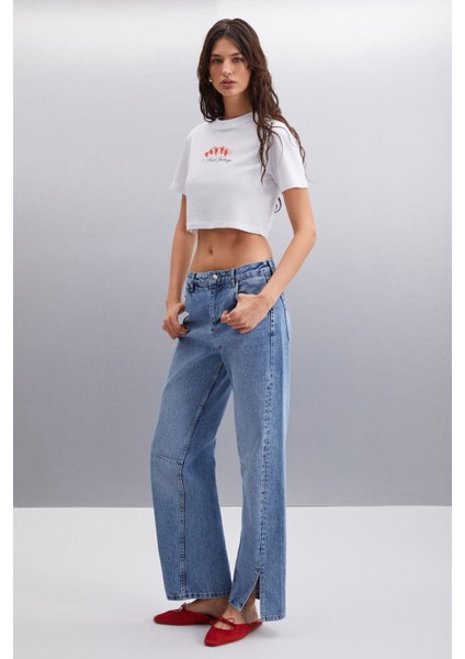 LUDMILLA 100% Pamuk Kadın T-Shirt Beyaz T-Shirt modelleri