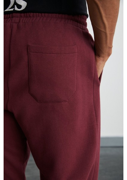 Kyoto Erkek Pamuk Polyester Kırmızı Eşofman Altı