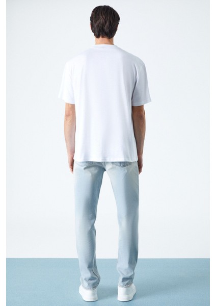 Pescherıa Erkek Regular Fit Beyaz T-Shirt