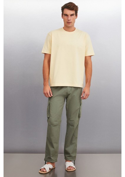 Rıcky Erkek Oversize Sarı T-Shirt