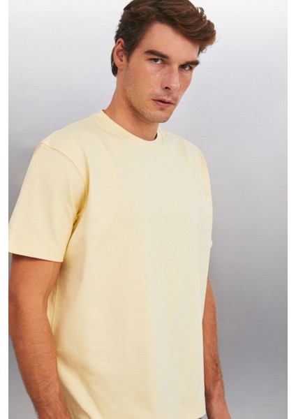 Rıcky Erkek Oversize Sarı T-Shirt