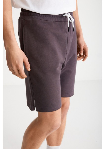 Uncertain Erkek Comfort Fit Mor Şort & Bermuda