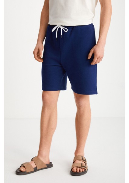 Uncertain Erkek Comfort Fit Lacivert Şort & Bermuda