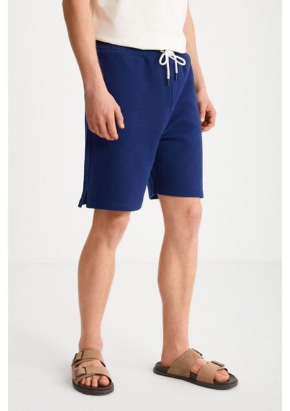 Uncertain Erkek Comfort Fit Lacivert Şort & Bermuda
