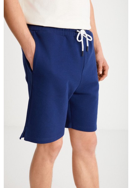 Uncertain Erkek Comfort Fit Lacivert Şort & Bermuda