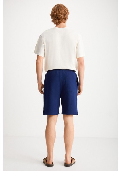 Uncertain Erkek Comfort Fit Lacivert Şort & Bermuda