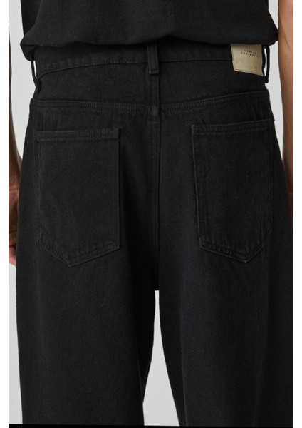 Mıkal Erkek Baggy Bol Paça Denim Antrasit Jeans
