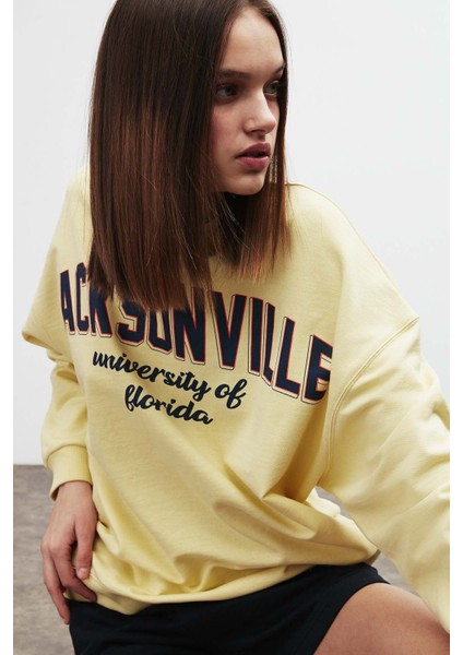 Ramona Oversize Sarı Sweatshirt