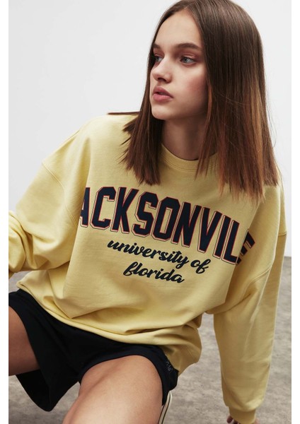 Ramona Oversize Sarı Sweatshirt