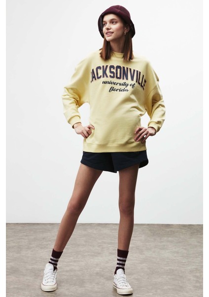 Ramona Oversize Sarı Sweatshirt