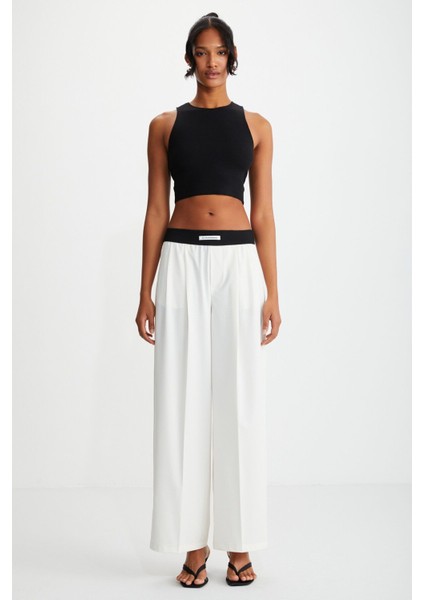 Tızıana Kadın Kolsuz Fitilli Crop Siyah Bluz modelleri