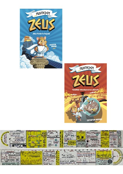 Muhteşem Zeus 2 Kitap Set (Matematik Öğreten Cetvel) - Crispin Bover