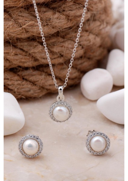 Inci Taşlı Rodyumlu Gümüş Trend Ikili Set 2486 fiyatları