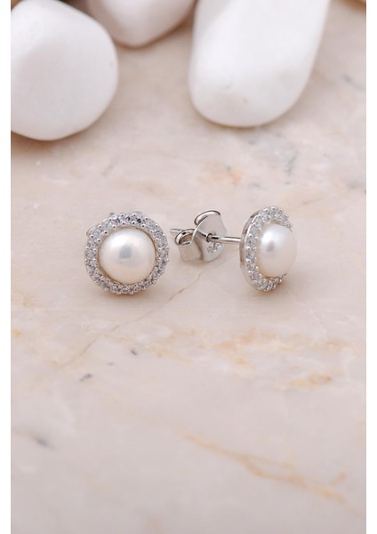 Inci Taşlı Rodyumlu Gümüş Trend Ikili Set 2486