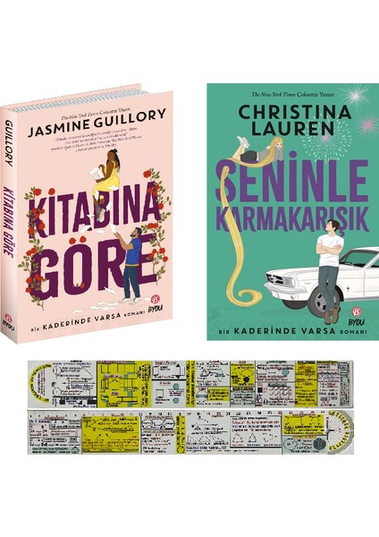 Kitabına Göre / Seninle Karmakarışık Kaderinde Varsa Serisi 2 Kitap Set (Matematik Öğreten Cetvel)