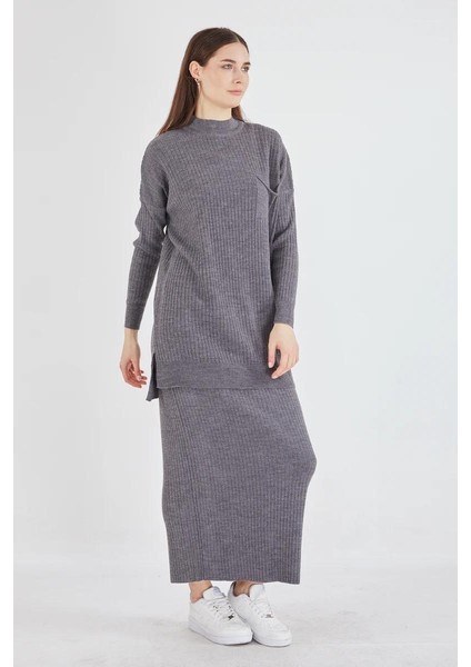 Cep Detaylı Selvim Triko Etekli Takım fiyatları