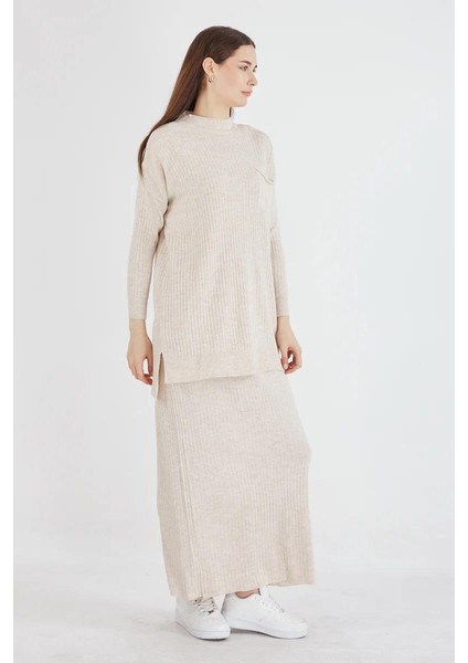 Cep Detaylı Selvim Triko Etekli Takım fiyatları