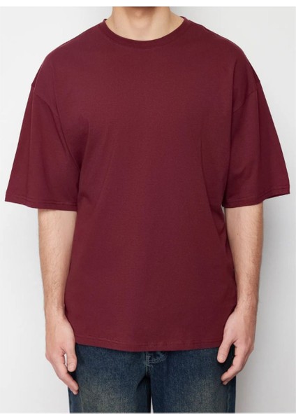 Basic Pamuklu Oversize Kesim T-Shirt