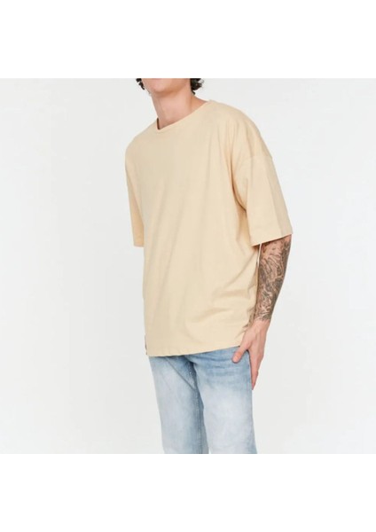 Basic Pamuklu Oversize Kesim T-Shirt