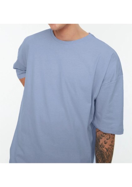 Basic Pamuklu Oversize Kesim T-Shirt