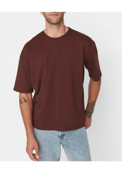 Basic Pamuklu Oversize Kesim T-Shirt