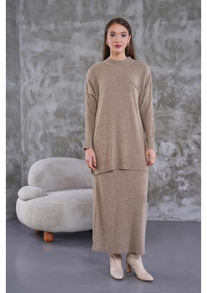 Cep Detaylı Selvim Triko Etekli Takım fiyatları