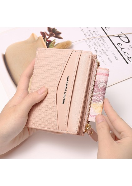 Kısa Bayan Cüzdanı Moda Para Cüzdanı Kadın Iki Katlı Kart Tutucu (Yurt Dışından) fiyatları