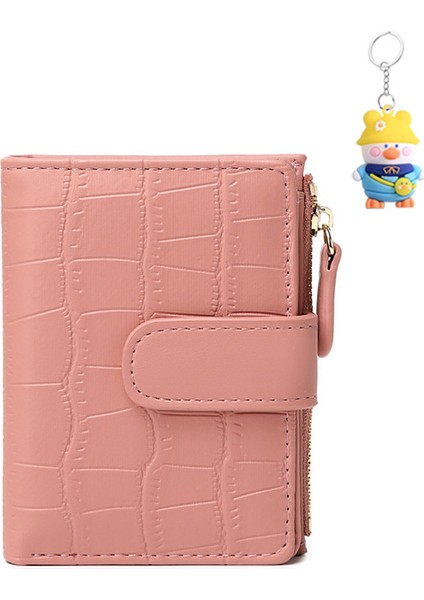 Cüzdan Bayan Kart Tutucu Mini Taşınabilir Katlanır Kısa Para Cüzdanı (Yurt Dışından)