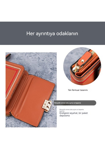 Çoklu Kart Yuvası Organ Kart Tutucu Fermuarlı Kısa Bayan Cüzdan (Yurt Dışından)