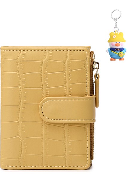 Cüzdan Bayan Kart Tutucu Mini Taşınabilir Katlanır Kısa Para Cüzdanı (Yurt Dışından)
