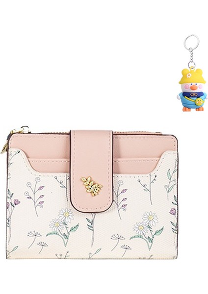 Para Cüzdanı Çoklu Kart Yuvası Cüzdanı Kadın Çiçek Kız Kart Tutucu (Yurt Dışından)