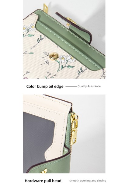 Para Cüzdanı Çoklu Kart Yuvası Cüzdanı Kadın Çiçek Kız Kart Tutucu (Yurt Dışından) fiyatları