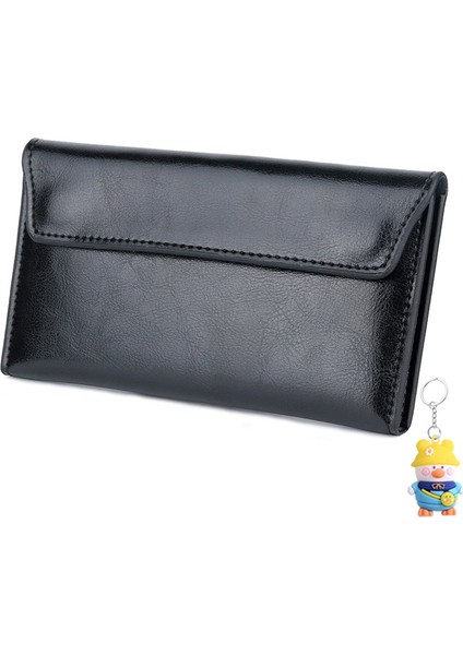 Haklı Deri Büyük Kapasiteli Ultra Ince Kadın Cüzdanı Moda Basit Kadın Clutch Kart Tutucu Cep Telefonu (Yurt Dışından)