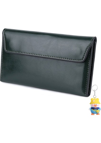 Haklı Deri Büyük Kapasiteli Ultra Ince Kadın Cüzdanı Moda Basit Kadın Clutch Kart Tutucu Cep Telefonu (Yurt Dışından)